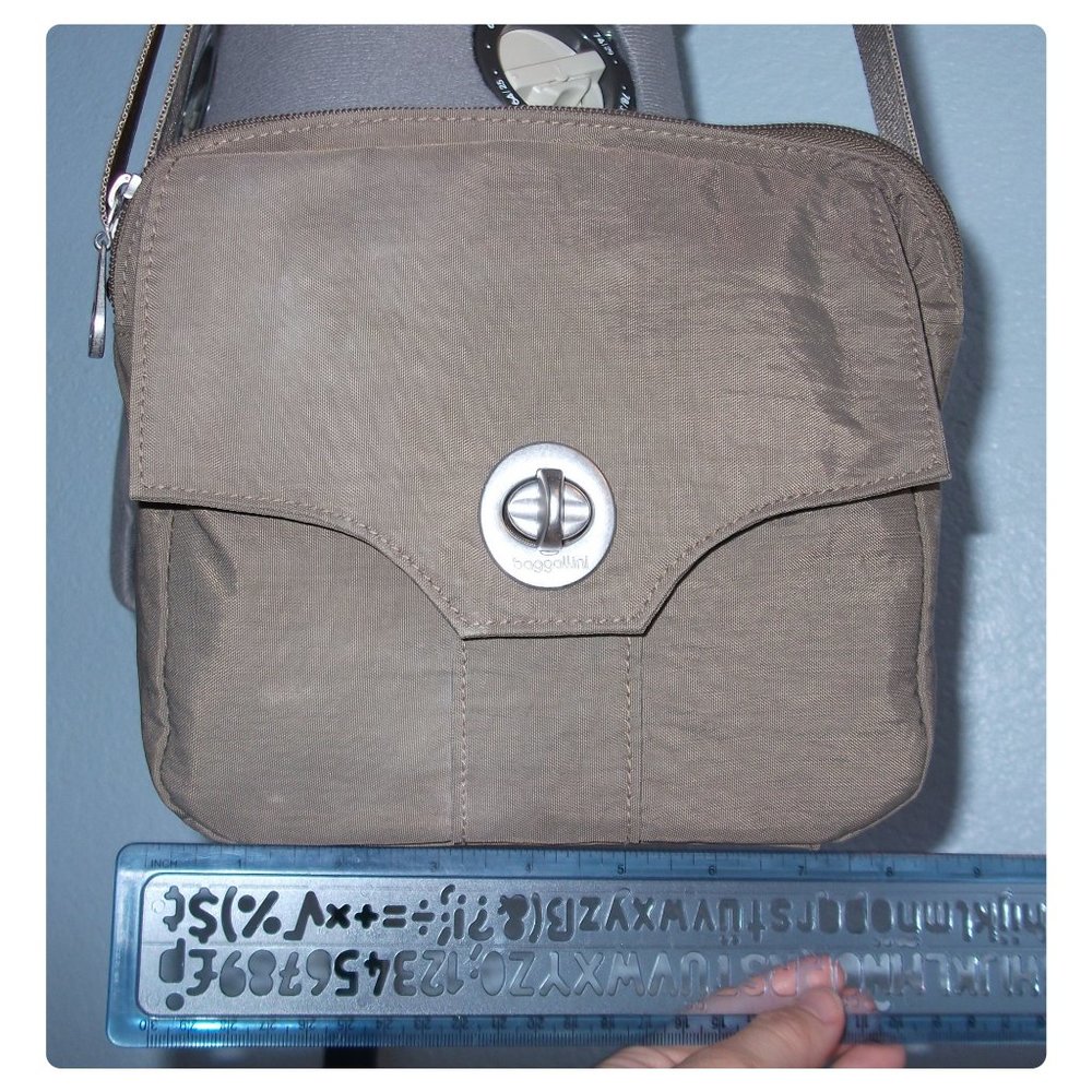 Baggallini Brown Crossbody Bagg Tote Satchel Purse - Picture 6 of 13